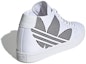 Shop adidas originals CourtVantage Heel Logo 復古休閒 帆布鞋 女款 白色
