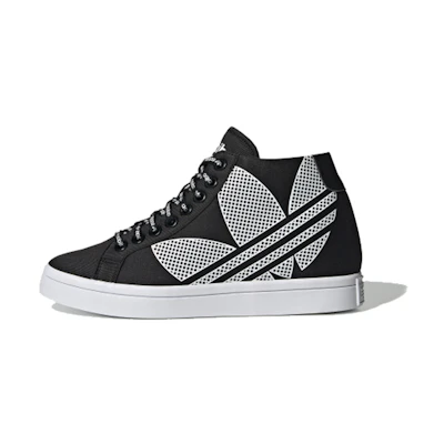(W) adidas originals Courtvantage Heel Logo 'Black White'