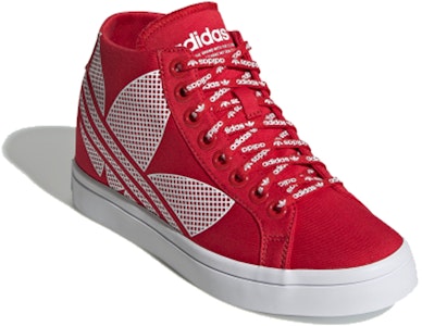 (W) adidas Originals Courtvantage Logo Talón 'Rojo Blanco' FU6821 Lookbook (W) adidas Originals Courtvantage Logo Talón 'Rojo Blanco' FU6821