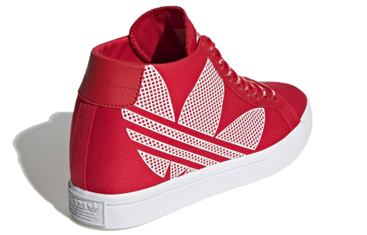 Shop (W) adidas Originals Courtvantage Logo Talón 'Rojo Blanco' FU6821