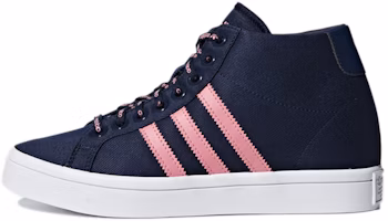 (Women) adidas Originals Courtvantage Heel 3ST 'Black White Pink' F36310 (Women) adidas Originals Courtvantage Heel 3ST 'Black White Pink' F36310