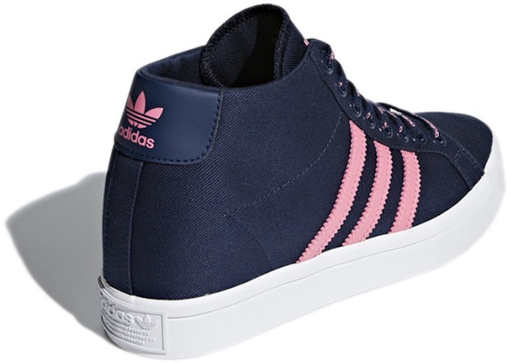 (W) adidas Originals Courtvantage Heel 3ST 'Hitam Putih Merah Jambu' F36310 Shop (W) adidas Originals Courtvantage Heel 3ST 'Hitam Putih Merah Jambu' F36310