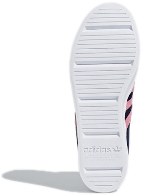 (W) adidas Originals Courtvantage Heel 3ST 'Hitam Putih Merah Jambu' F36310 Details for (W) adidas Originals Courtvantage Heel 3ST 'Hitam Putih Merah Jambu' F36310