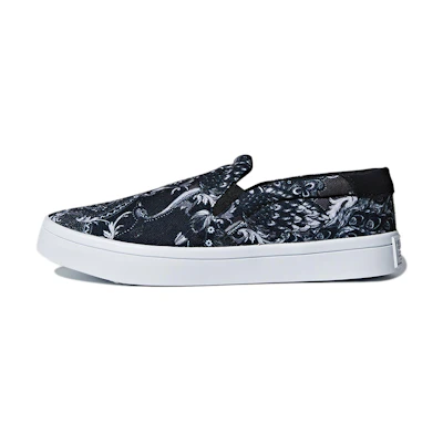 (W) adidas Originals Courtvantage Slip On 'Black'
