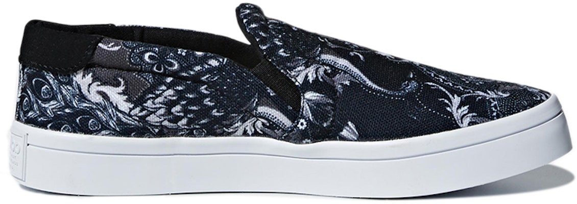 (W) adidas Originals Courtvantage Slip On 'Negro' S79967 Order (W) adidas Originals Courtvantage Slip On 'Negro' S79967