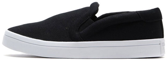 (Women) adidas originals Courtvantage Slip On Black/ 'White' S75171 (Women) adidas originals Courtvantage Slip On Black/ 'White' S75171