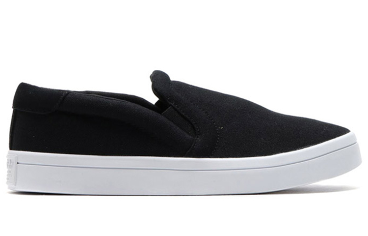 Order (W) adidas Originals Courtvantage Slip On Zwart/Wit S75171
