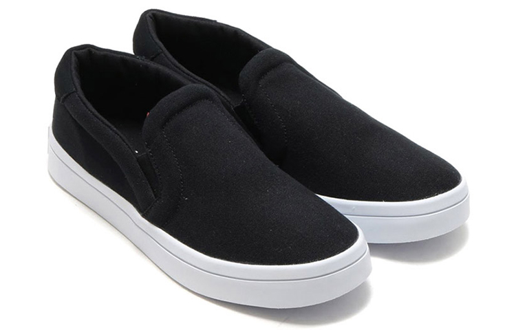 Shop (W) adidas Originals Courtvantage Slip On Zwart/Wit S75171
