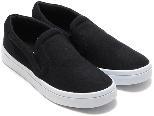 (W) adidas Originals Courtvantage Slip On Zwart/Wit S75171 Shop (W) adidas Originals Courtvantage Slip On Zwart/Wit S75171