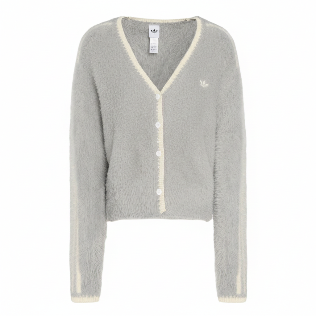 (Women) adidas Originals Crafted Cardigan CNY Lunar New Year Loose Knit Sweater Women KT3170