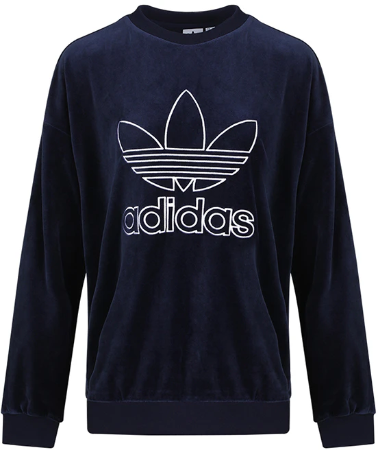 women-adidas-originals-crewneck-fleece-sweatshirt-navy-blue-casual-fit-gd-2285