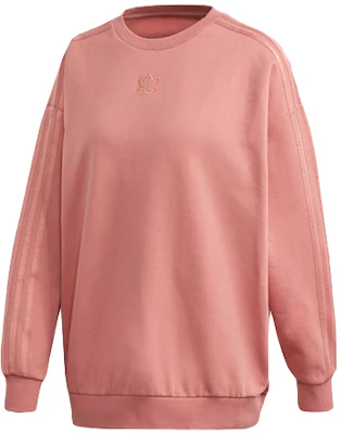 (Women) adidas Originals Crewneck Pullover Sweatshirt Smoke Gray Pink GM6696 Buy (Women) adidas Originals Crewneck Pullover Sweatshirt Smoke Gray Pink GM6696