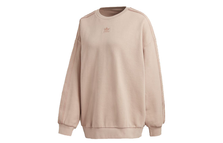 (Women) adidas Originals Crewneck Pullover Sweatshirt Pearl Pink GM6697