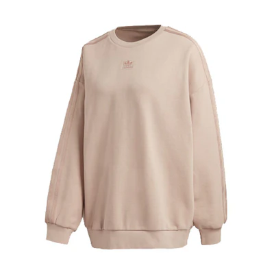 (Women) adidas Originals Crewneck Pullover Sweatshirt Pearl Pink GM6697