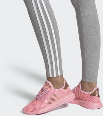 adidas originals Deerupt Runner 潮流百搭休閒 低幫 跑步鞋 女款 粉金 Sizing adidas originals Deerupt Runner 潮流百搭休閒 低幫 跑步鞋 女款 粉金
