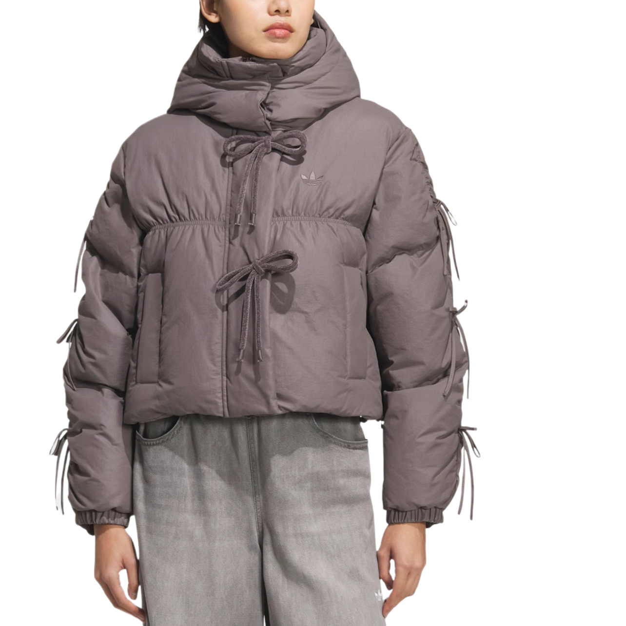 (Women) adidas Originals Down Jacket with Hood - Cozy and Skin-Friendly KC2609