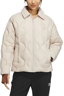 (W) 아디다스 오리지널스 다운 숏 재킷 오프화이트 퍼퍼 코트 로고 포함 IK2800 Shop (W) 아디다스 오리지널스 다운 숏 재킷 오프화이트 퍼퍼 코트 로고 포함 IK2800