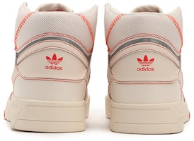 adidas originals Drop Step 耐研包覆性防滑 高筒 板鞋 女款 白橙 Shop adidas originals Drop Step 耐研包覆性防滑 高筒 板鞋 女款 白橙