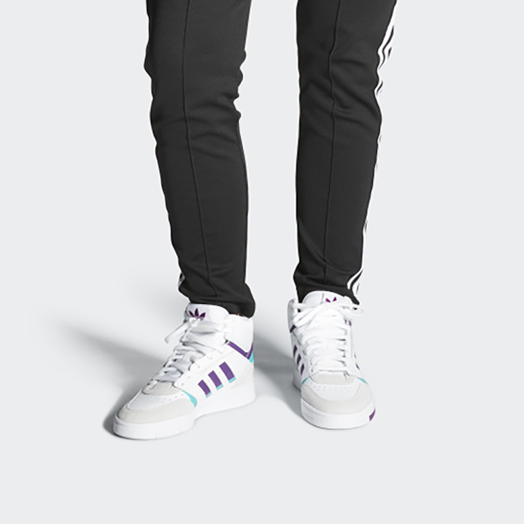 (W) adidas originals Drop Step 'White Gray Purple' 圖 6