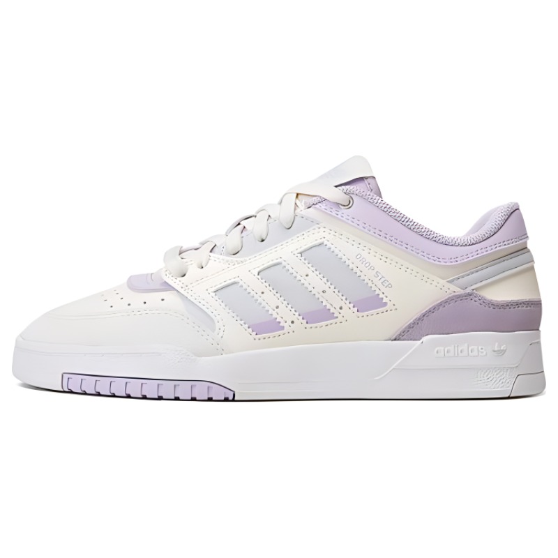(Women) adidas Originals Drop Step Low Wdirectional Shoes 'White Purple' IF2691