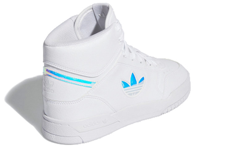 Lookbook adidas originals Drop Step XL 雷射 防滑耐磨 高筒 板鞋 女款 雷射白