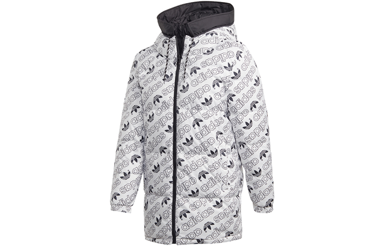(Women) Adidas Originals Dual-Sided Hooded Puffer Jacket Black/White. ED4745