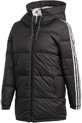 (W) アディダス オリジナル デュアルサイド フーデッド パファージャケット ブラック/ホワイト ED4745 Shop (W) アディダス オリジナル デュアルサイド フーデッド パファージャケット ブラック/ホワイト ED4745