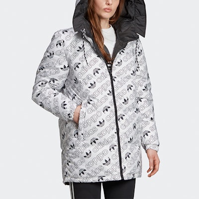 (W) アディダス オリジナル デュアルサイド フーデッド パファージャケット ブラック/ホワイト ED4745 Purchase (W) アディダス オリジナル デュアルサイド フーデッド パファージャケット ブラック/ホワイト ED4745