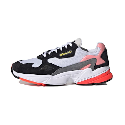 (W) adidas originals Falcon 'Black White Pink'