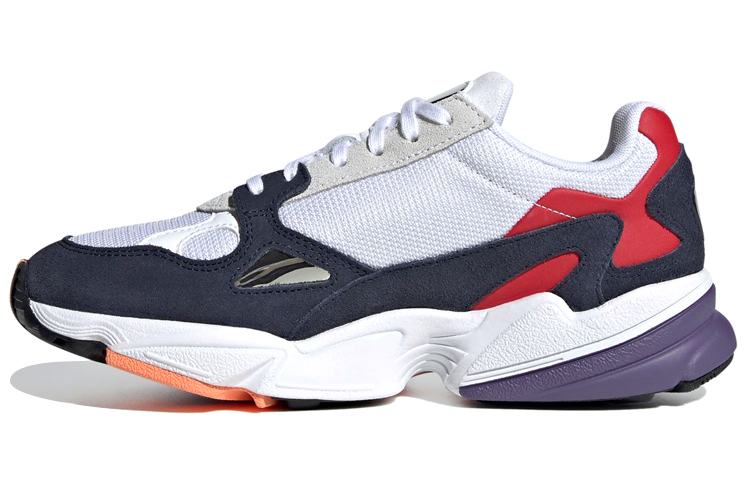 adidas falcon white blue red