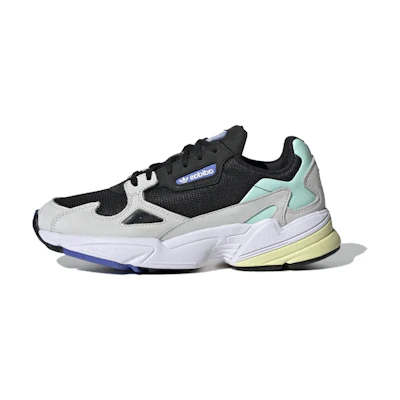 (W) adidas originals Falcon Sports Casual Shoes 'Black Green'