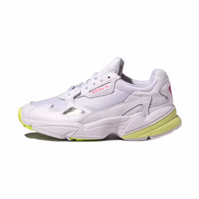 (W) adidas originals Falcon W 'White Yellow Pink'