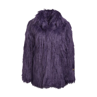 (Women) adidas Originals Faux Fur Jacket Tech Purple HG6679