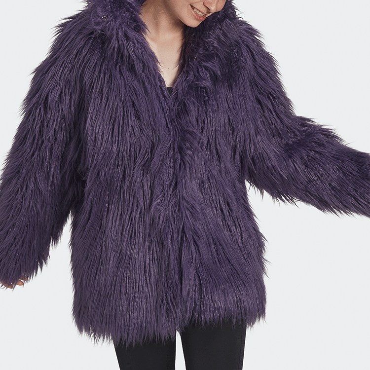 Lookbook (W) adidas Originals 仿皮草外套 紫科技 HG6679