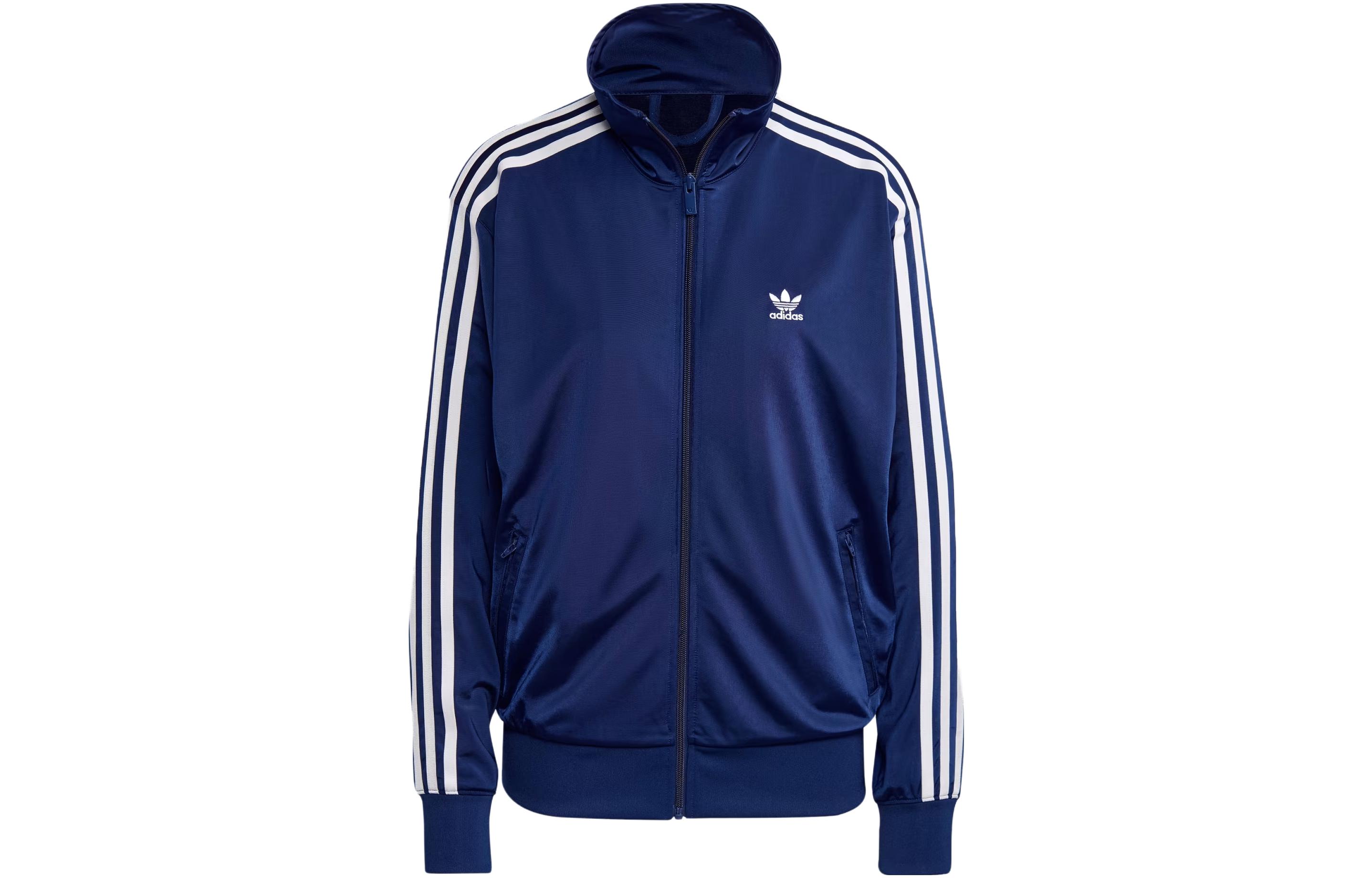 (Women) adidas Originals Firebird  Classic Track Top Deep Blue 3-Stripes Jacket. IL3816