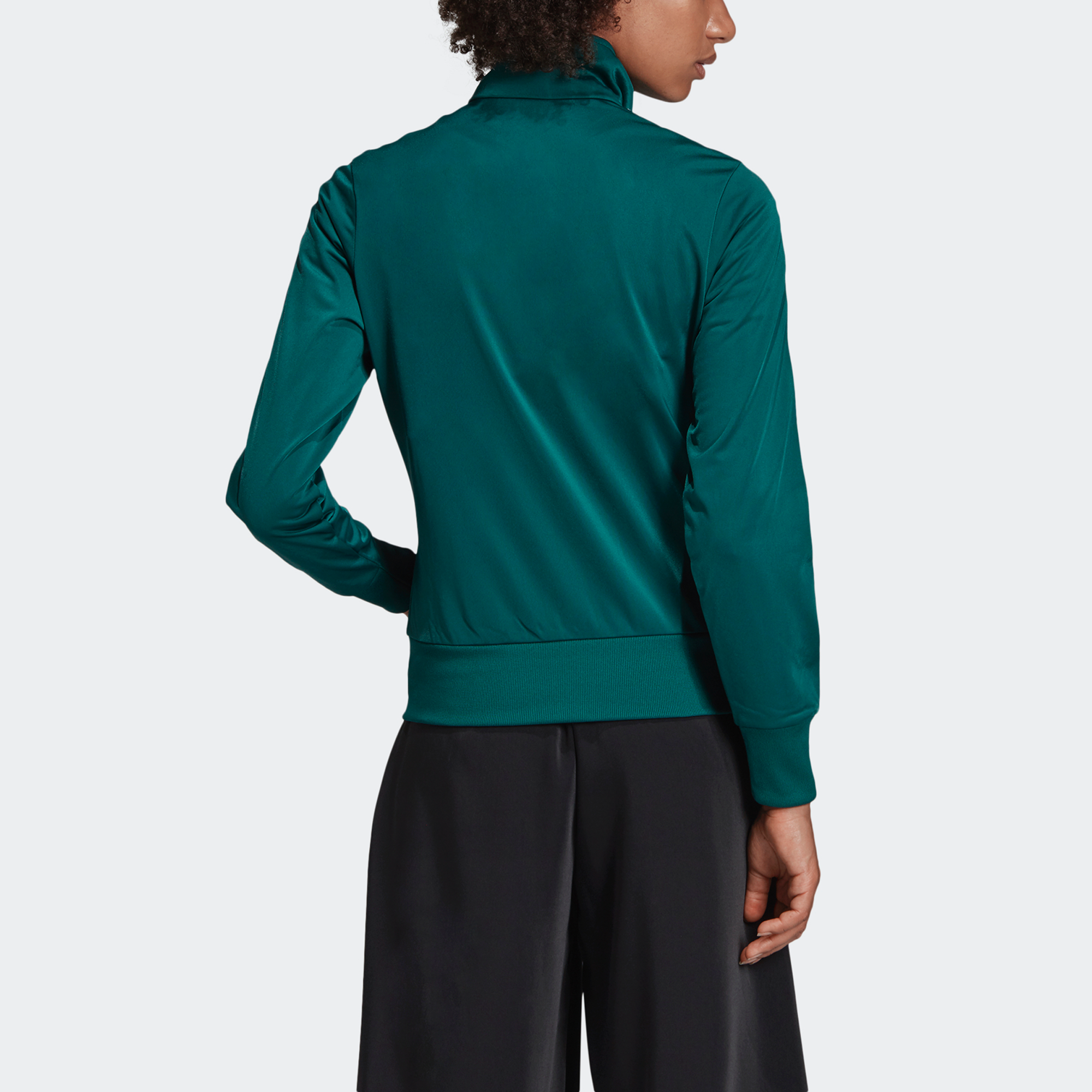 Purchase (W) 阿迪达斯三叶草Firebird TT优雅绿三条纹运动夹克 ED7535