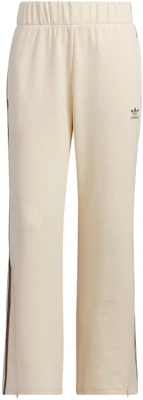 (Women) adidas Originals Flared Pants Logo 3-Stripes Knit Joggers Sand Beige Retro IP3001 Buy (Women) adidas Originals Flared Pants Logo 3-Stripes Knit Joggers Sand Beige Retro IP3001