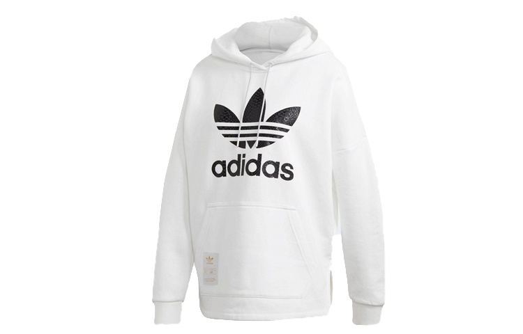 (Women) adidas Originals Fleece-Lined Hoodie - White GK1718