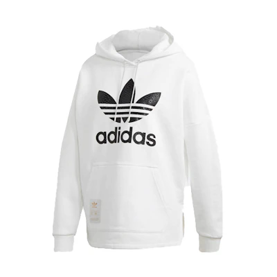 (Women) adidas Originals Fleece-Lined Hoodie - White GK1718