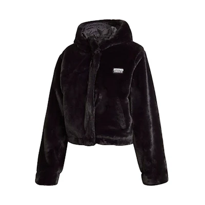 (Women) adidas Originals Fleece Hoodie Black GD3965