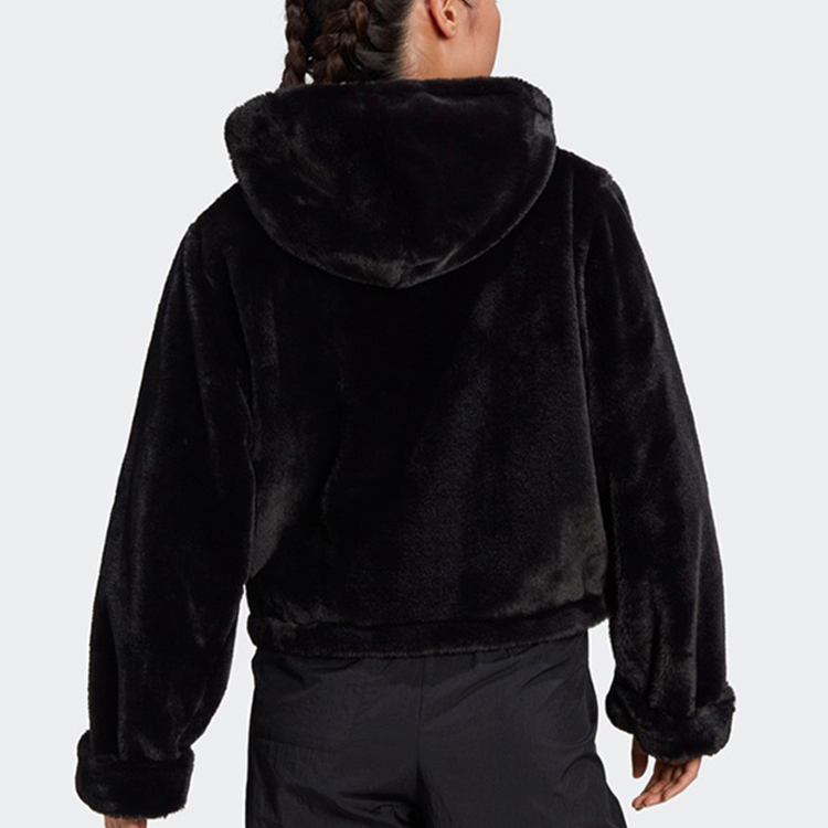 (Women) adidas Originals Fleece Hoodie Black GD3965 圖 5