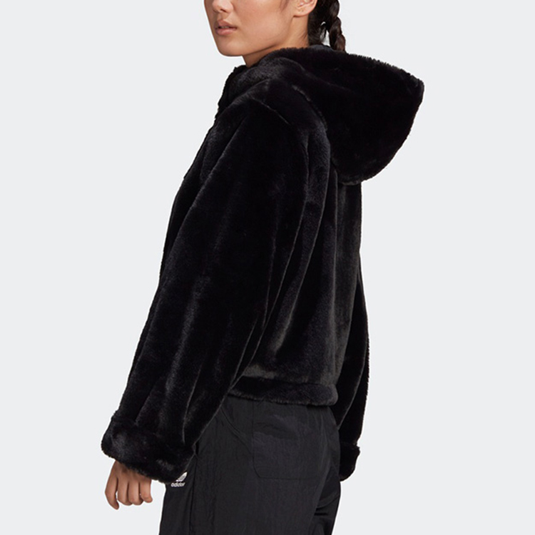 (Women) adidas Originals Fleece Hoodie Black GD3965 圖 6