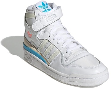 (W) 阿迪达斯三叶草 Forum 84 高帮 '白奶油蓝' GY8164 Lookbook (W) 阿迪达斯三叶草 Forum 84 高帮 '白奶油蓝' GY8164