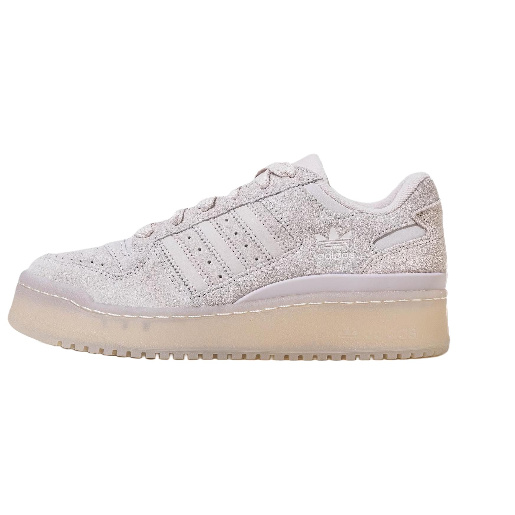 (Women) adidas Originals Forum Bold Stripes Low-Top Sneakers Light Purple Pink IF7222