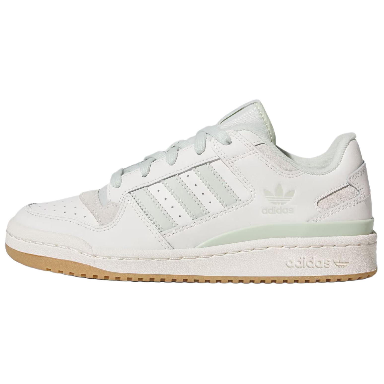 (Women) adidas Originals Forum CL Low-Top Sneakers White Leather Casual Shoes JR0475