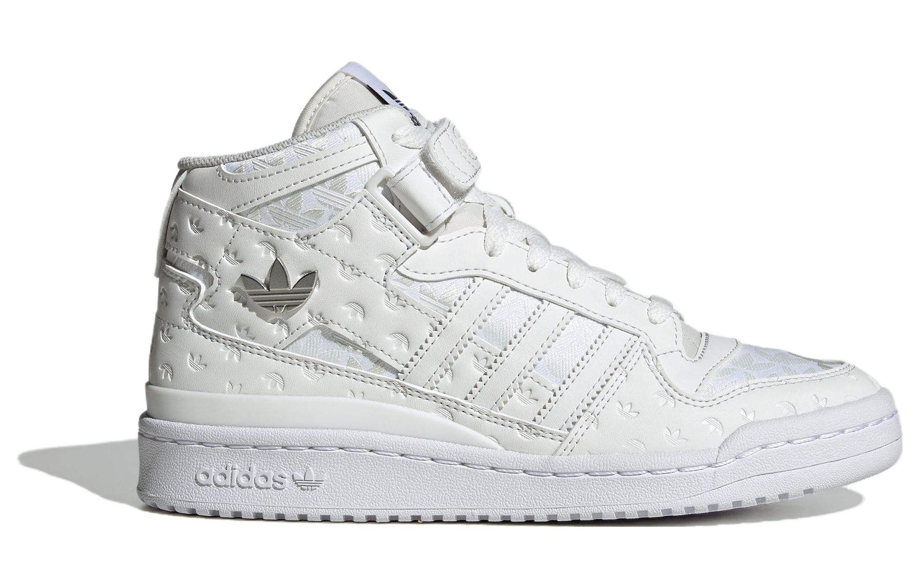 Order adidas originals FORUM 休閒 耐磨 高筒 滑板鞋 女款 白色