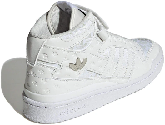 adidas originals FORUM 休閒 耐磨 高筒 滑板鞋 女款 白色 Shop adidas originals FORUM 休閒 耐磨 高筒 滑板鞋 女款 白色