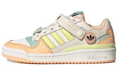 (Women) adidas originals Forum Low 'White Light Orange Cream Yellow Green' GW4427