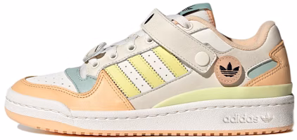 (Women) adidas originals Forum Low 'White Light Orange Cream Yellow Green' GW4427 (Women) adidas originals Forum Low 'White Light Orange Cream Yellow Green' GW4427