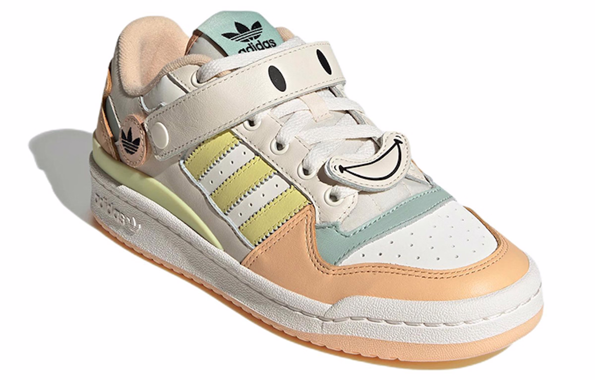(Women) adidas originals Forum Low 'White Light Orange Cream Yellow Green' GW4427